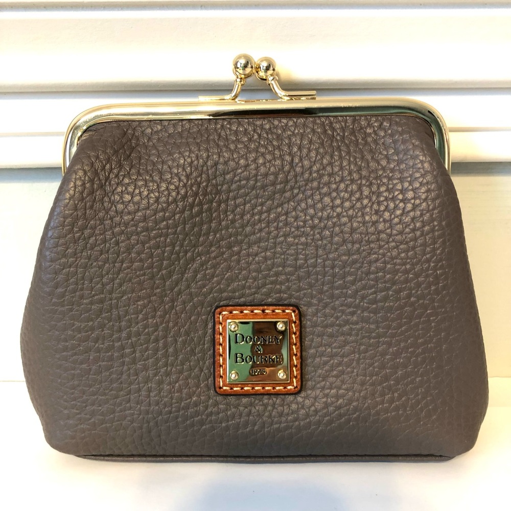 DOONEY & BOURKE pebbled leather small clutch.